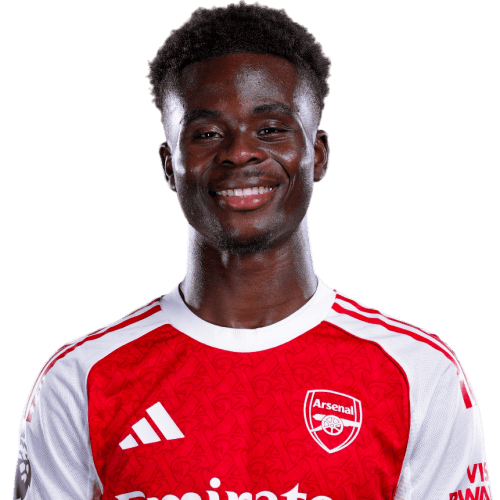 Bukayo Saka cutout photo