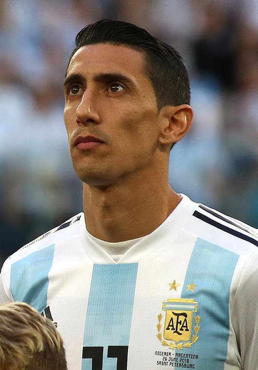 Foto recortada de Ángel Di María